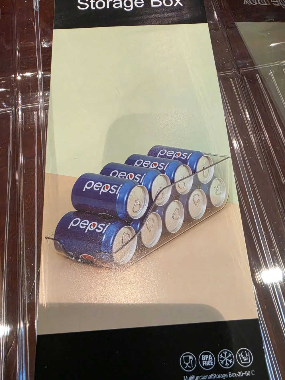 3 Clear Can Storage Rack